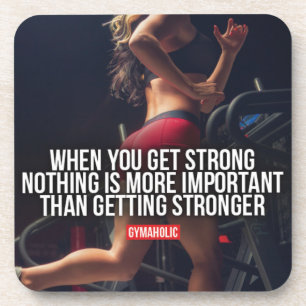 Word sterker - Women's Workout Motivatie Drankjes Onderzetter