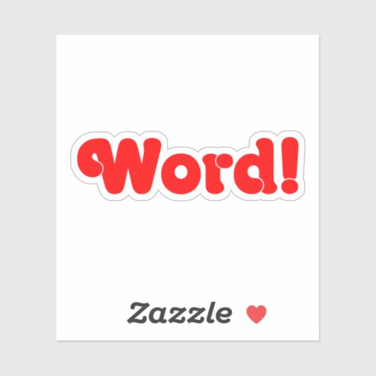 Word! Sticker (Vel)