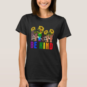 Word Taal voor gebaren met Lgbetq Gay Les P T-shirt