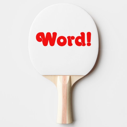 Word! Tafeltennisbatje (Voorkant)