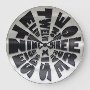 Word Time Clock Executive Grote Klok