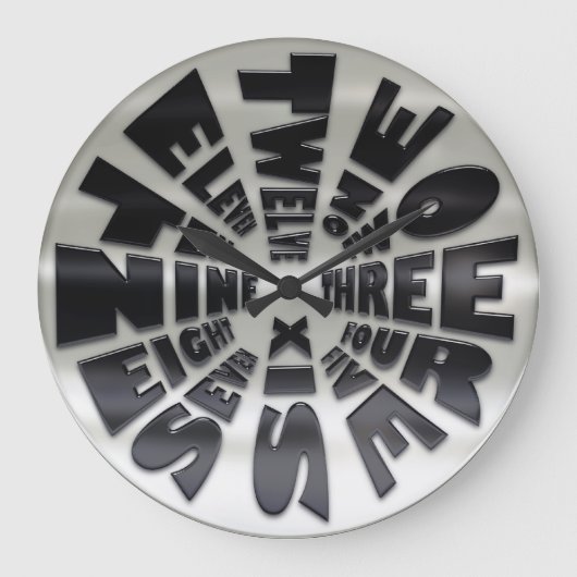 Word Time Clock Executive Grote Klok (Voorkant)