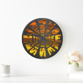 Word Time Clock Fancy Grote Klok (Huis)