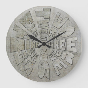 Word Time Clock Industrial Grote Klok