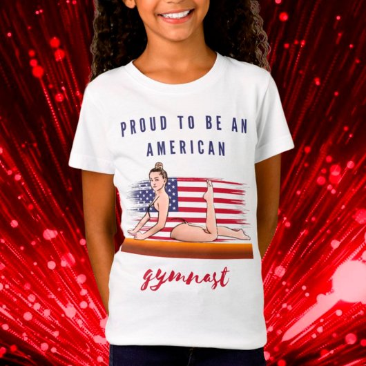 Word trots om een Amerikaanse Gymnast Versie 2 te T-shirt