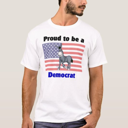 Word trots om een Democraat T-Shirt te worden (Voorkant)