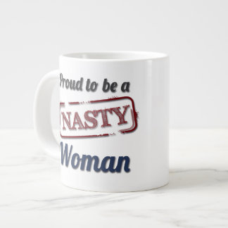 Word trots om een Nasty Woman Blue en Red te worde Grote Koffiekop