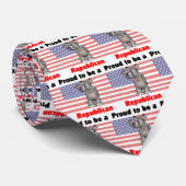 Word trots om een republikeins Stropdas te zijn (Opgerold)