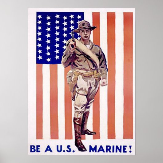 Word US Marine Poster (Voorkant)