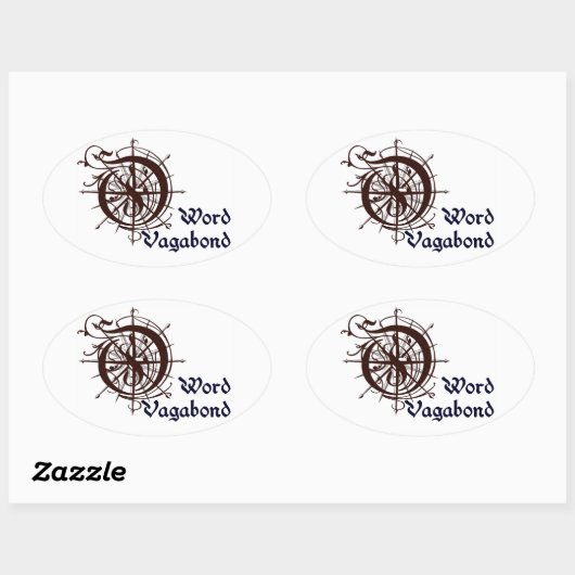 Word Vagabond sticker (Vel)