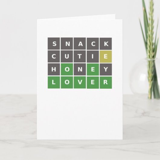 Word Valentijns / Jubileum-kaart Kaart (Voorkant)