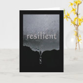 Word van de dienst daalt: veerkrachtig kaart (Gele Bloem)