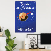 Word vandaag een astronaut enlist! poster (Thuiskantoor)