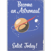 Word vandaag een astronaut enlist! sticker (Voorkant)
