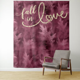 Word verliefd op de herfst | Mulberry foto-achterg Wandkleed