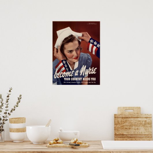 Word verpleegster poster (Keuken)