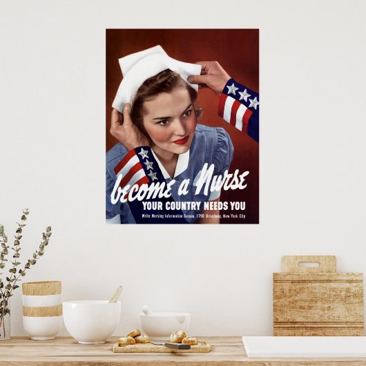 Word verpleegster poster (Keuken)