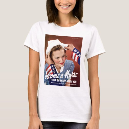 Word verpleegster t-shirt (Voorkant)