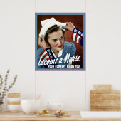 Word verpleegster ~  verpleegster poster (Keuken)