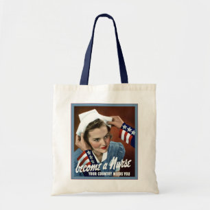 Word verpleegster ~ verpleegster tote bag