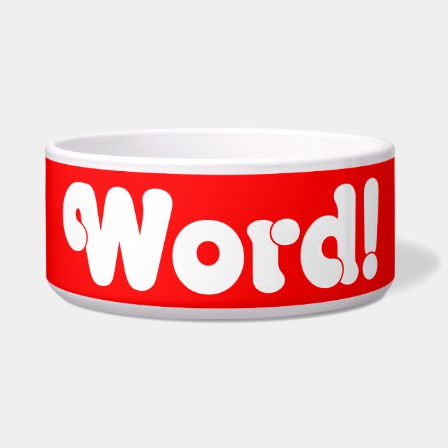 Word! Voerbakje (Voorkant)