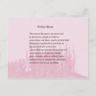 Word voor schrijvers briefkaart