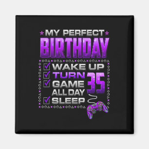 Word wakker, 35 jaar, Game All Day Gamer 35ste ver Magneet