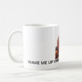 Word wakker als de baas opstaat. koffiemok (Links)