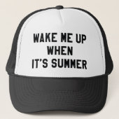 Word wakker als het zomer is trucker pet (Voorkant)
