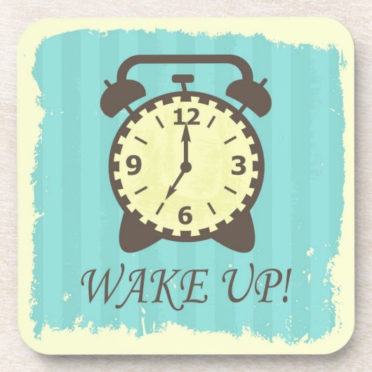 Word wakker! bier onderzetter (Voorkant)