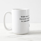 WORD WAKKER EN RUIK DE KAT PEE KAT liefhebbers Koffiemok (Links)