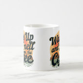 Word wakker en ruik de koffie koffiemok (Center)