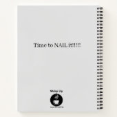 Word wakker en ruik de koffie notitieboek (Achterkant)