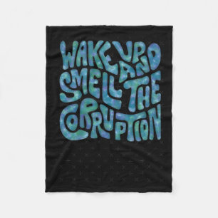 Word wakker en ruik het corrupte woord art 1 fleece deken