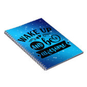Word wakker en wees geweldig notitieboek (Rechterzijde)