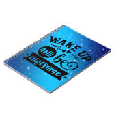 Word wakker en wees geweldig notitieboek (Linkerzijde)
