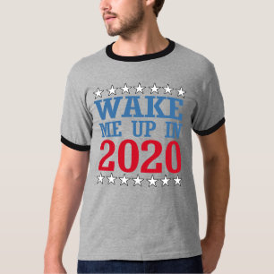 Word wakker in 2020 — Anti-Trump Design — Politi T-shirt