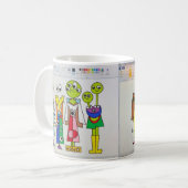 Word wakker in stijl Mok (Voorkant links)