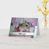 Word wakker! kaart (Gele Bloem)