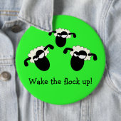 "Word wakker!" Knoop Ronde Button 6,0 Cm (In situ)