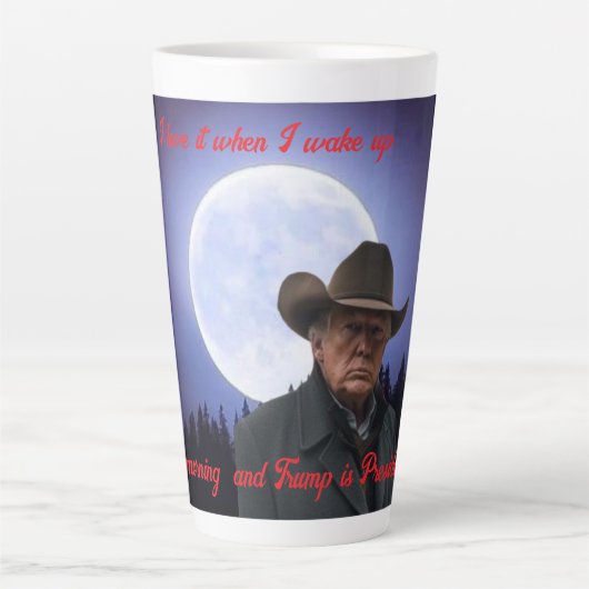 Word wakker latte mok (Voorkant)