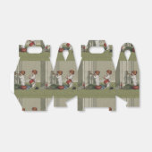 Word wakker met de kerstschattige illustratie van  bedankdoosjes (Uitgevouwen)