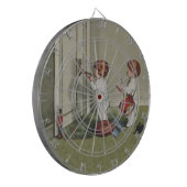 Word wakker met de kerstschattige illustratie van  dartbord (Voorkant Links)