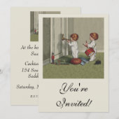 Word wakker met de kerstschattige illustratie van kaart (Voorkant / Achterkant)