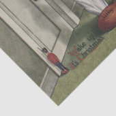 Word wakker met de kerstschattige illustratie van  tissuepapier (Detail)