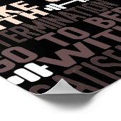 Word wakker met vastberadenheid ga naar bed met Sa Poster (Hoek)