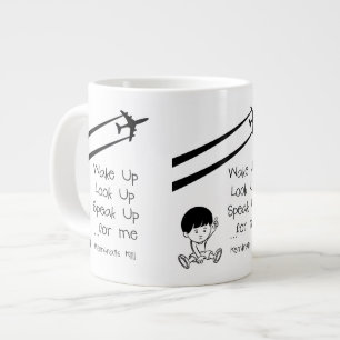 Word wakker op, kijk op, spreek op voor mij Chemtr Grote Koffiekop