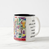 Word wakker tweekleurige koffiemok (Voorkant rechts)