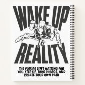 Word wakker van de realiteit notitieboek (Achterkant)