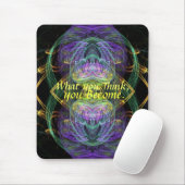 Word wat je denkt dat fractal Art Mousepad Muismat (Met muis)